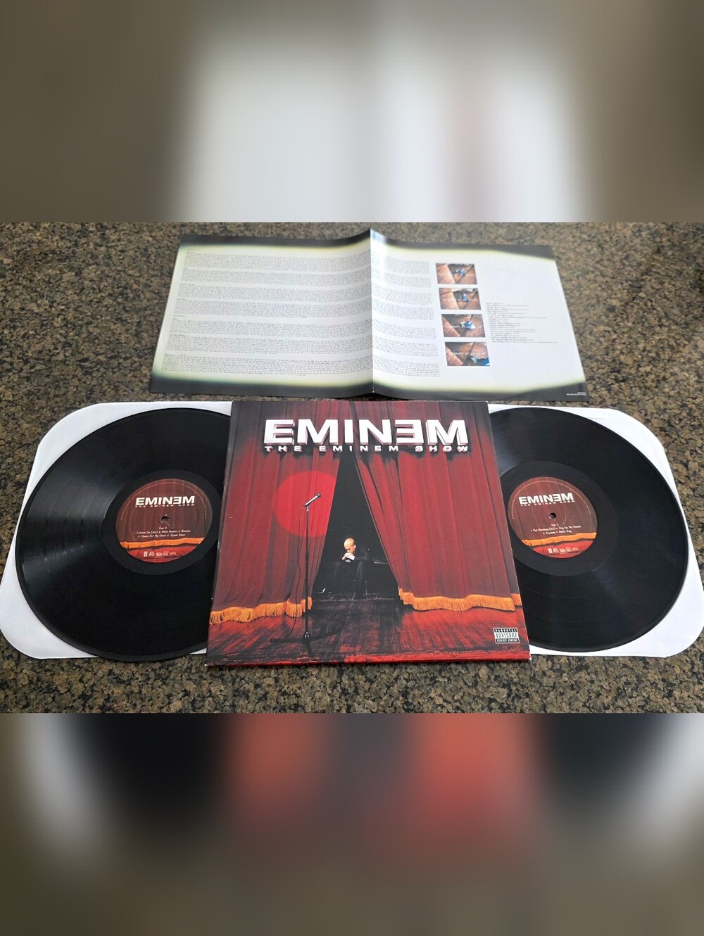 The Eminem Show 2002 Aftermath Interscope shady records 2 X LP Vinyl Rare Album